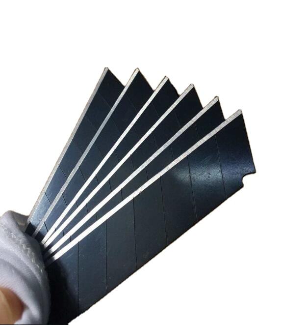 Black 18mm 0.5mm SK2 SK5 Carbon steel Blade Snap off Cutter Blade Utility Knife Blades
